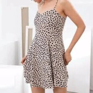 Stockholm Atelier cheetah print dress size 2